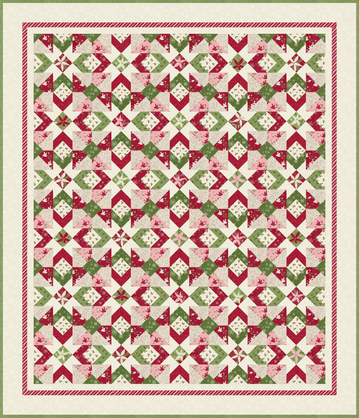 NEW! Once Upon a Christmas "Holly Garland" Quilt Pattern (Downloadable PDF)