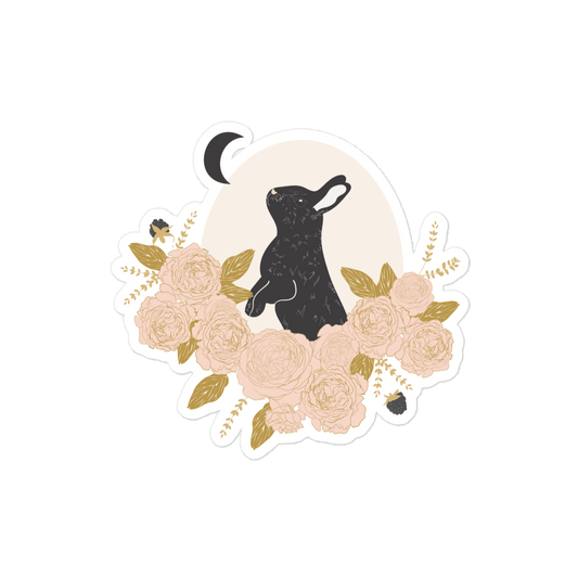 Bunny Moon Sticker