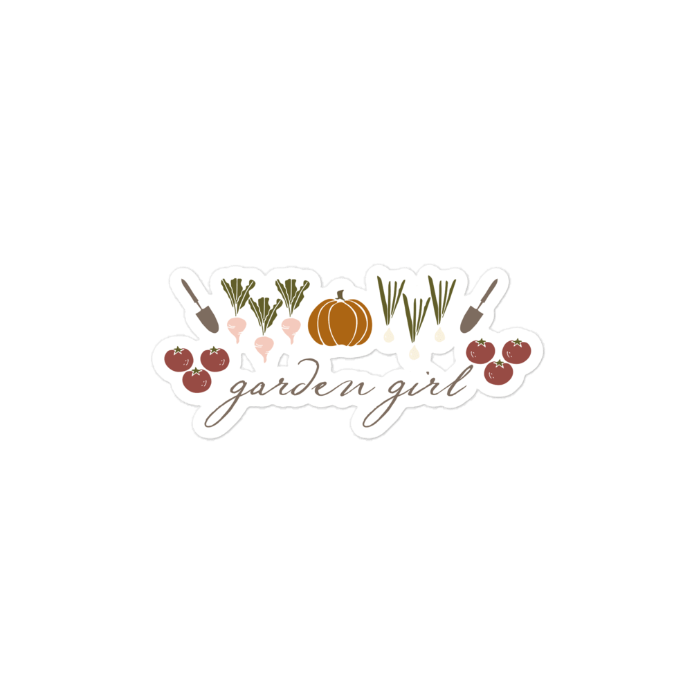 Garden Girl Sticker