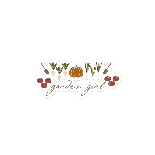 Garden Girl Sticker