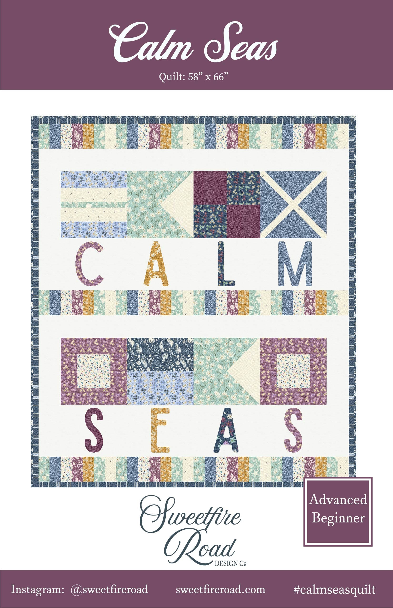 Moda Calm Seas Quilt Pattern (PRINTED) *PREORDER*
