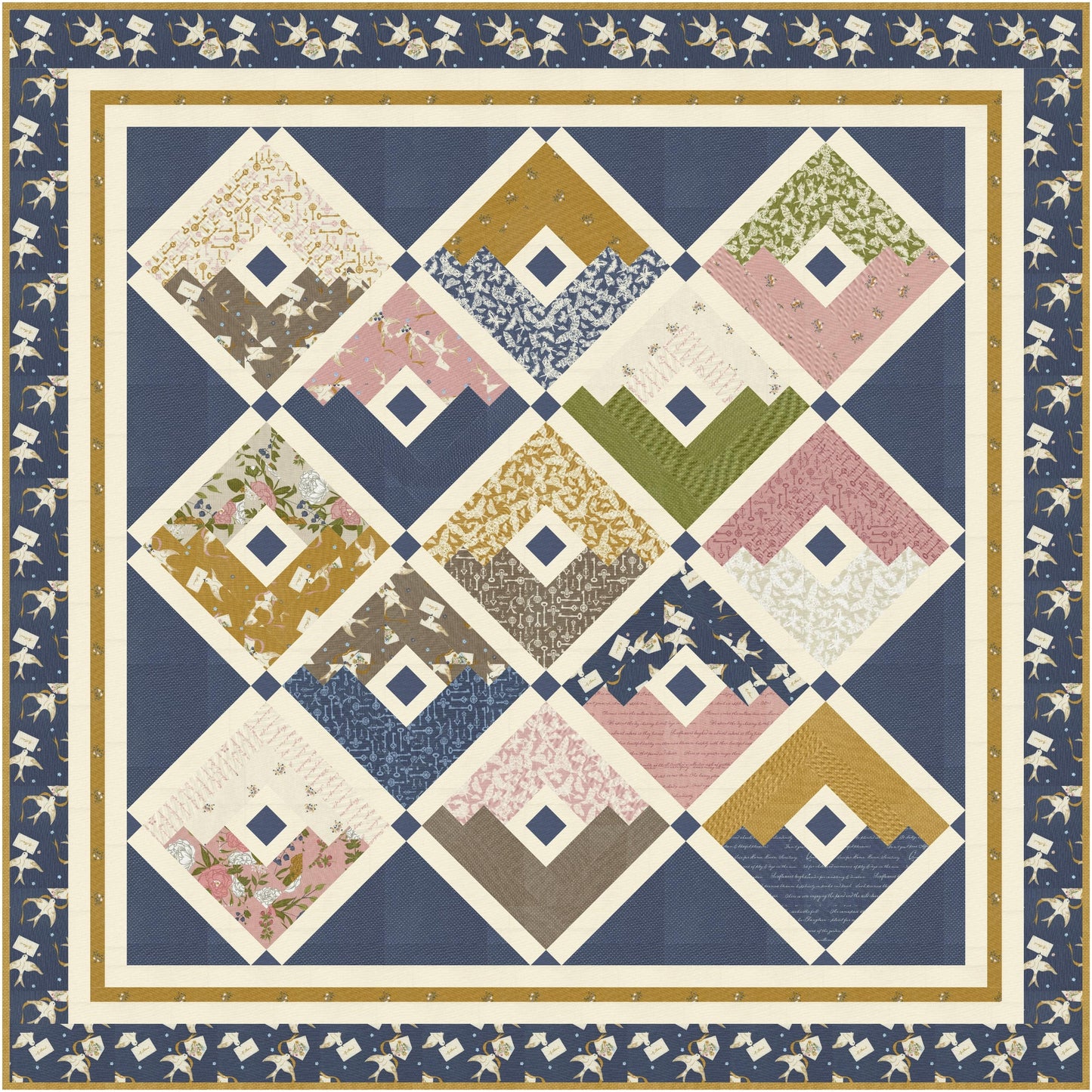 Moda Enchantment "Everlasting" Quilt Pattern (DIGITAL DOWNLOAD)