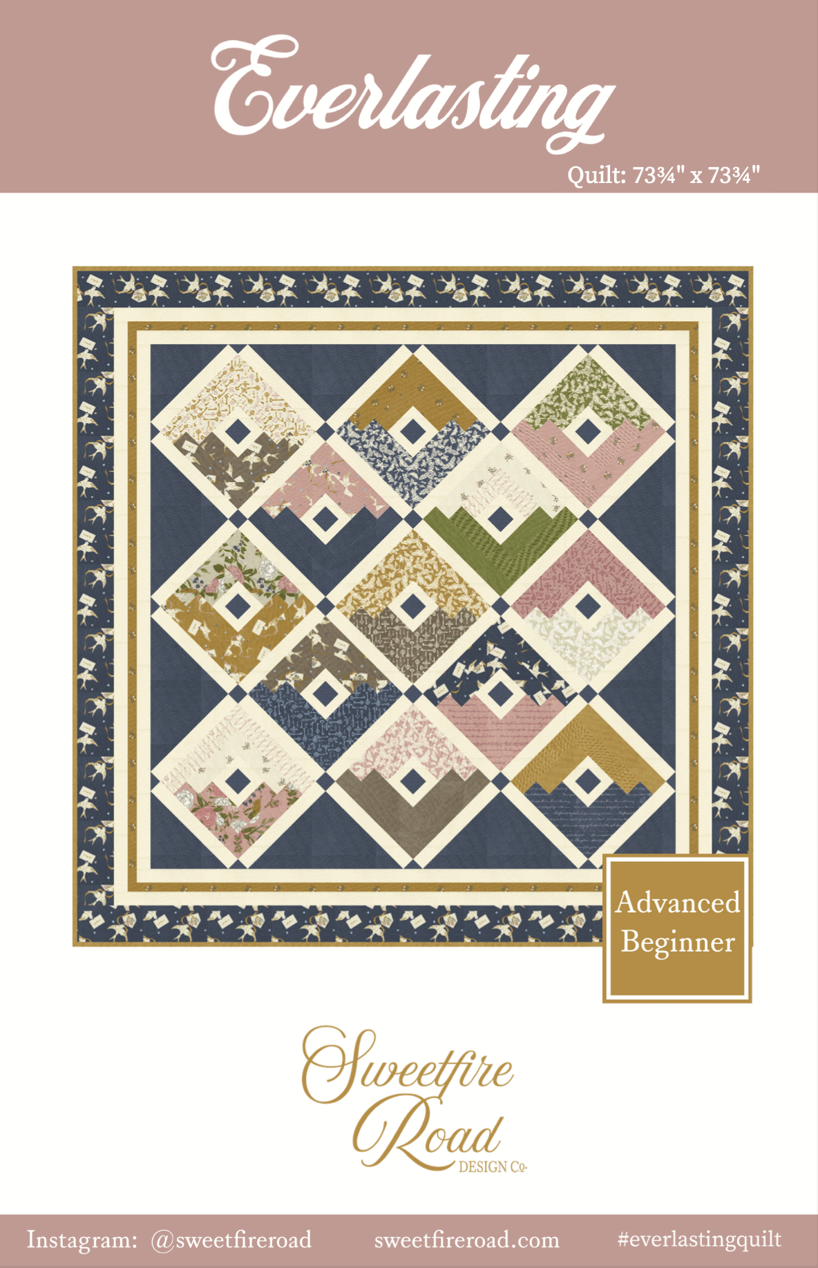 Moda Enchantment "Everlasting" Quilt Pattern (DIGITAL DOWNLOAD)
