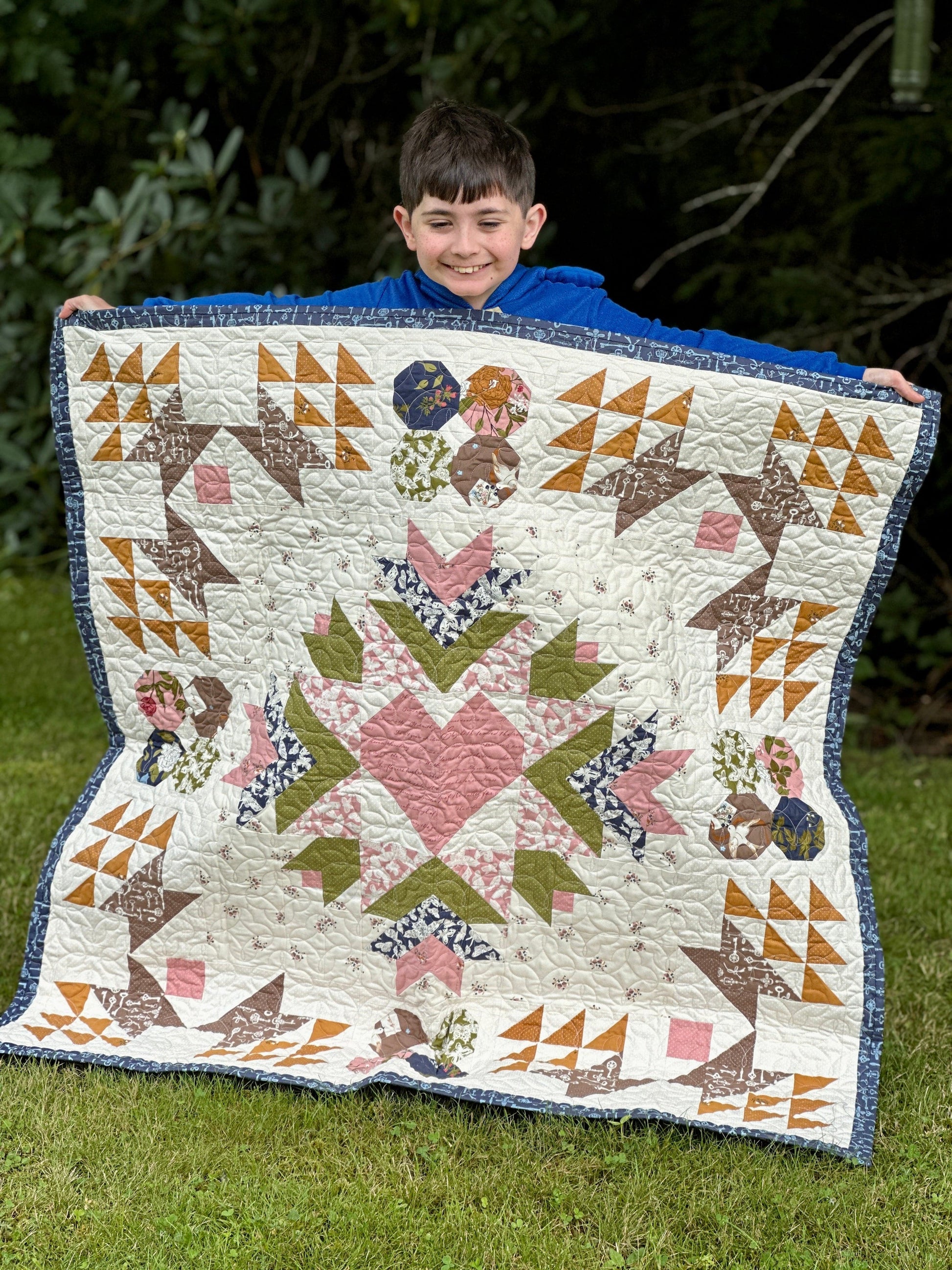 Moda Enchantment "Gardener's Heart" Quilt Pattern (DIGITAL DOWNLOAD)