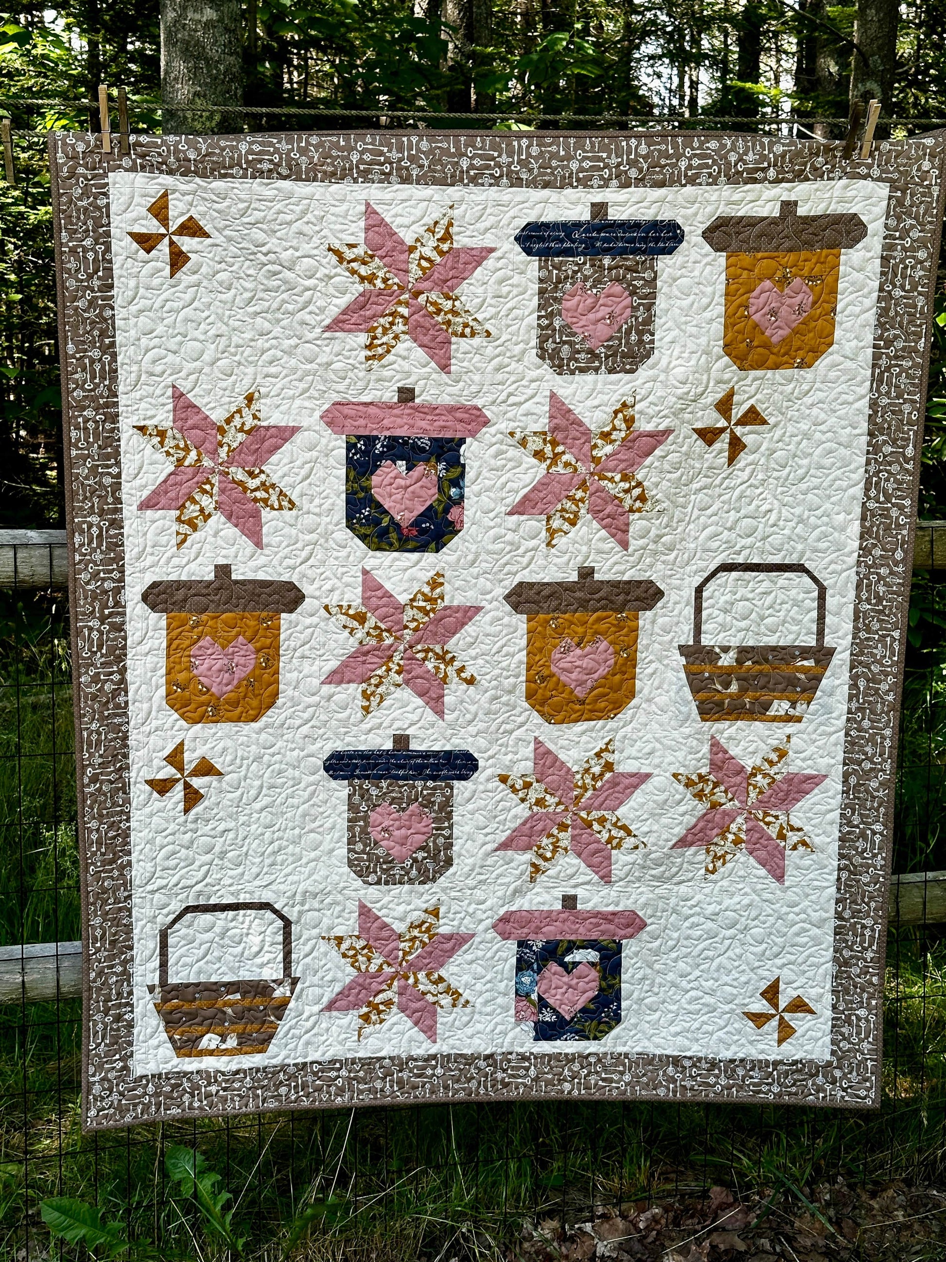 Moda Enchantment "Gathering Acorns" Quilt Pattern (DIGITAL DOWNLOAD)