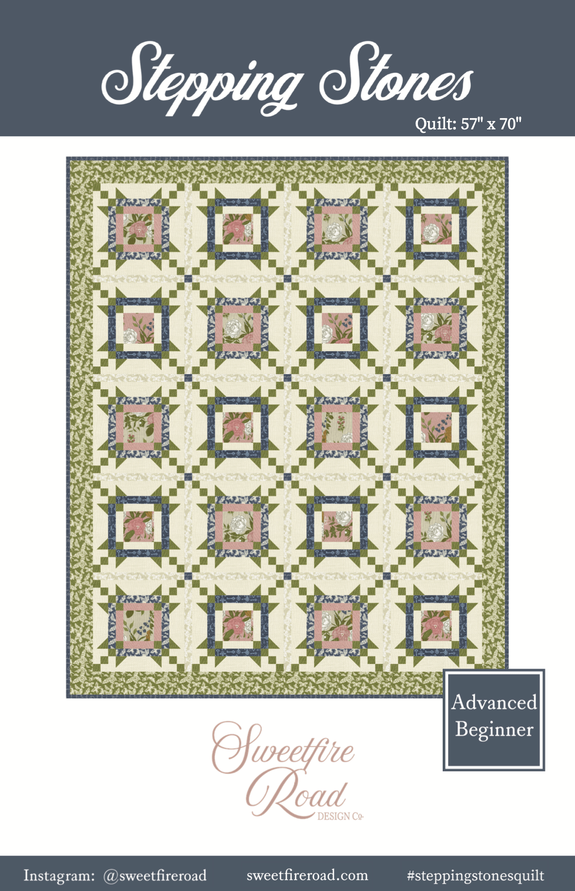 Moda Enchantment "Stepping Stones" Quilt Pattern (DIGITAL DOWNLOAD)