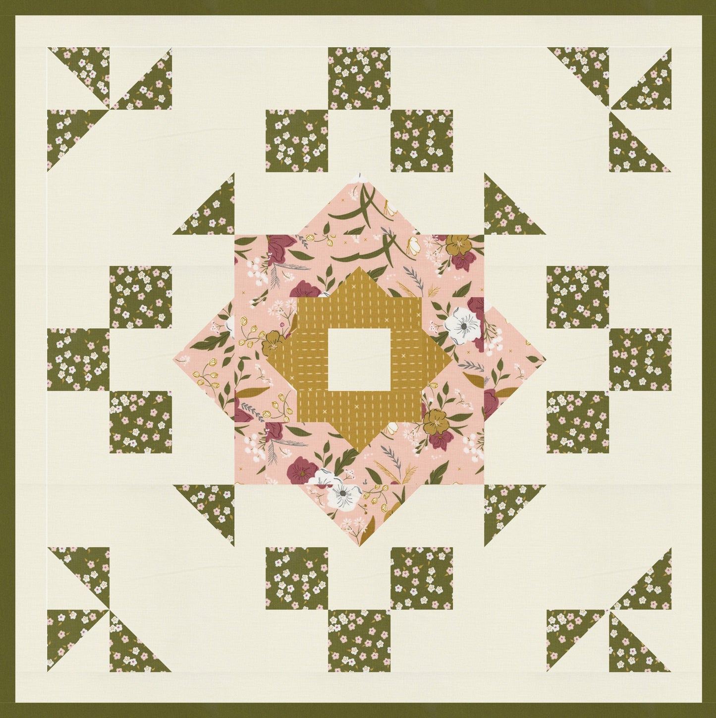 Moda Evermore "Cabbage Rose" Quilt + Wall Hanging Pattern (DIGITAL DOWNLOAD)