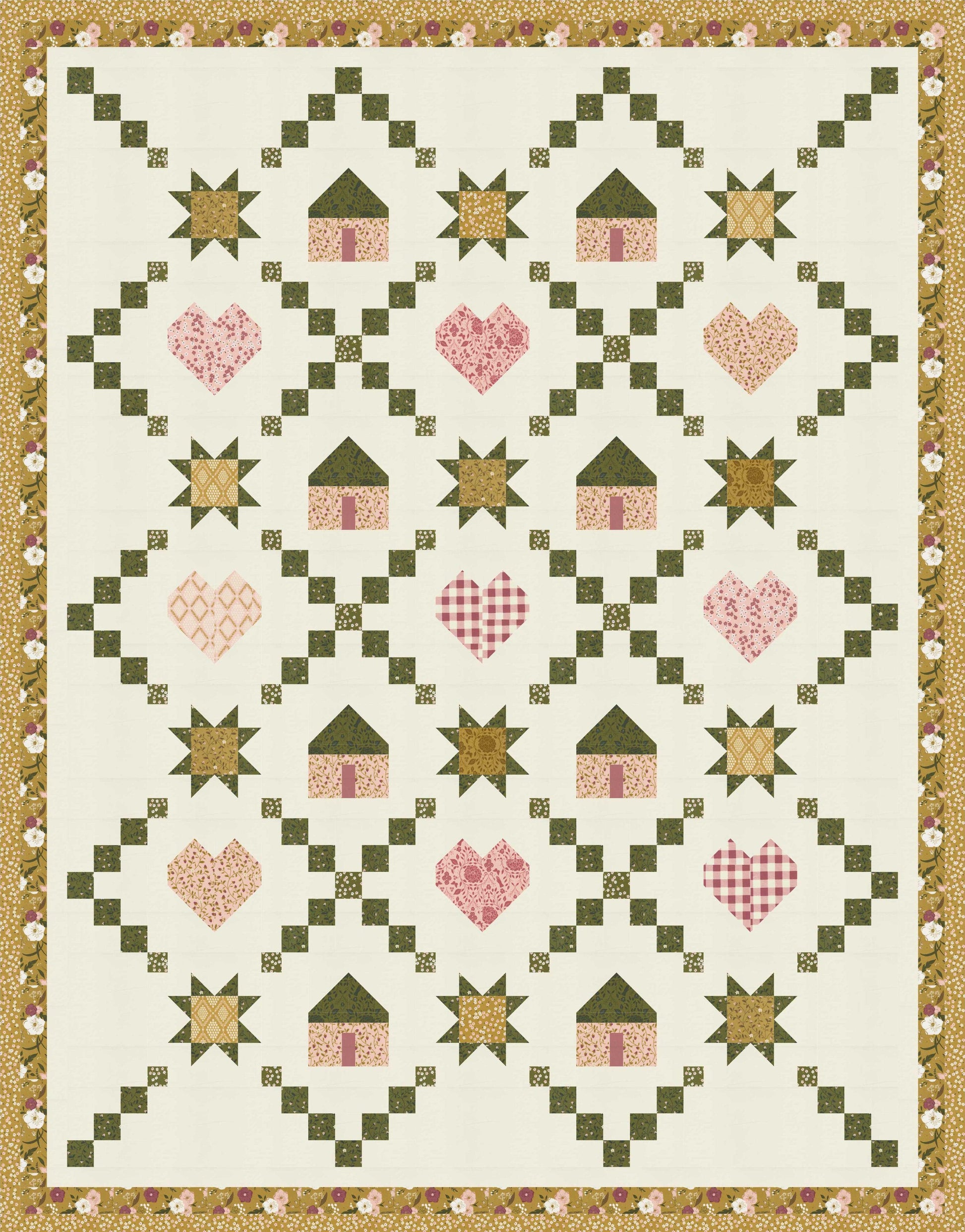 Moda Evermore "Cottage Home" Quilt Pattern (DIGITAL DOWNLOAD)