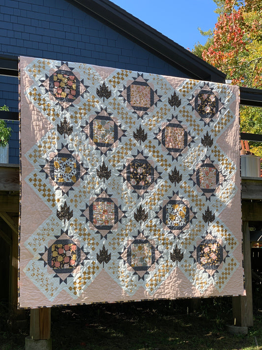 Moda Midnight in the Garden "Midnight Blooms" Quilt Pattern (DIGITAL DOWNLOAD)