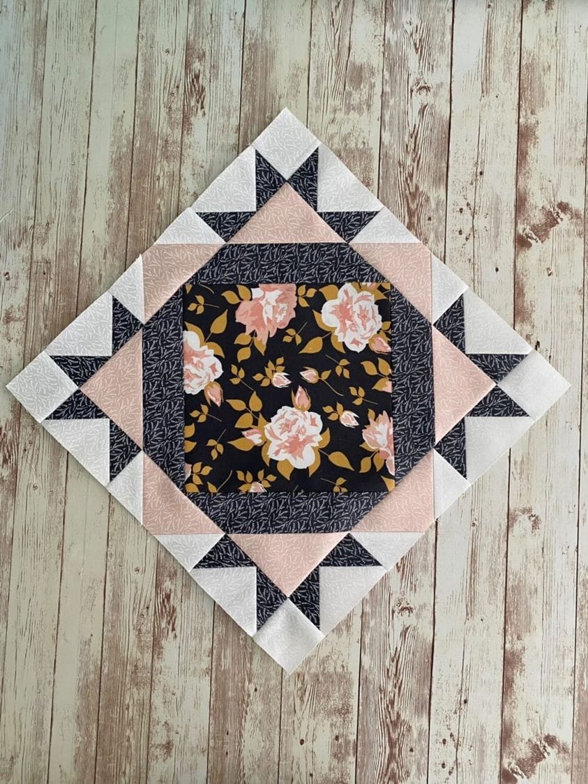 Moda Midnight in the Garden "Midnight Blooms" Quilt Pattern (DIGITAL DOWNLOAD)