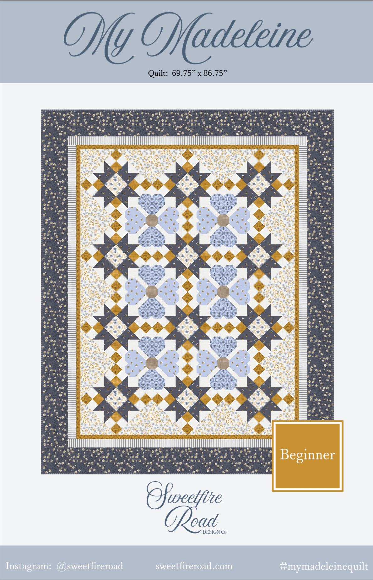 Moda Moda Sun-Drenched - My Madeleine Quilt Printed Pattern *PREORDER*
