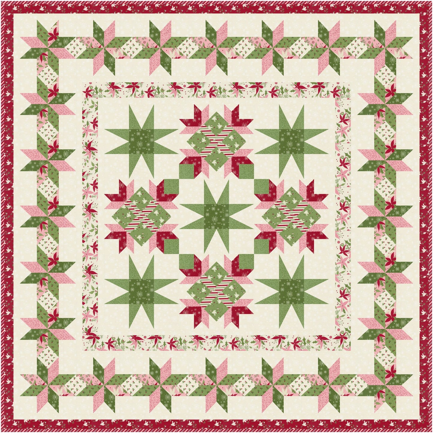 Moda Once Upon a Christmas "Christmas Joy" Quilt Pattern (DIGITAL DOWNLOAD)