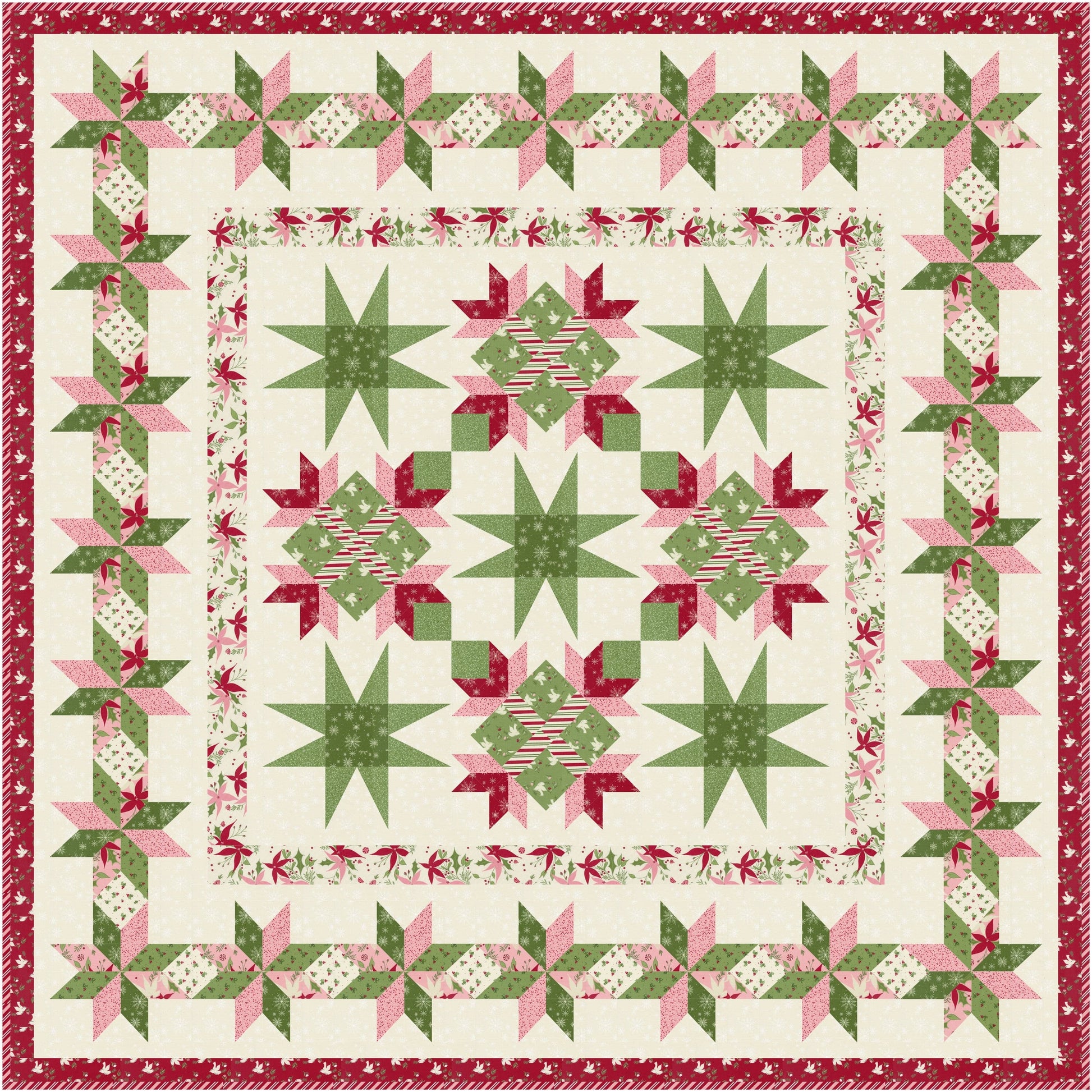 Moda Once Upon a Christmas "Christmas Joy" Quilt Pattern (DIGITAL DOWNLOAD)