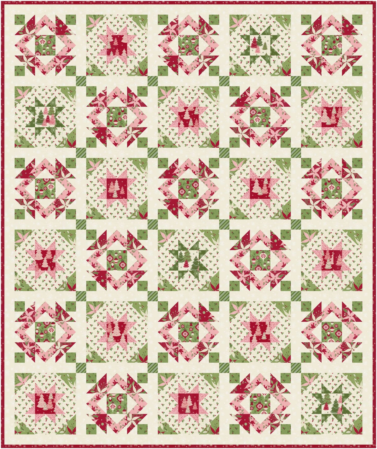Moda Once Upon a Christmas "Gather 'Round" Quilt Pattern (DIGITAL DOWNLOAD)