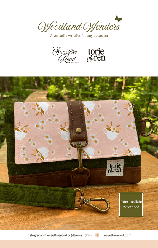Moda Woodland Wonder Wristlet Printed Pattern *PREORDER*