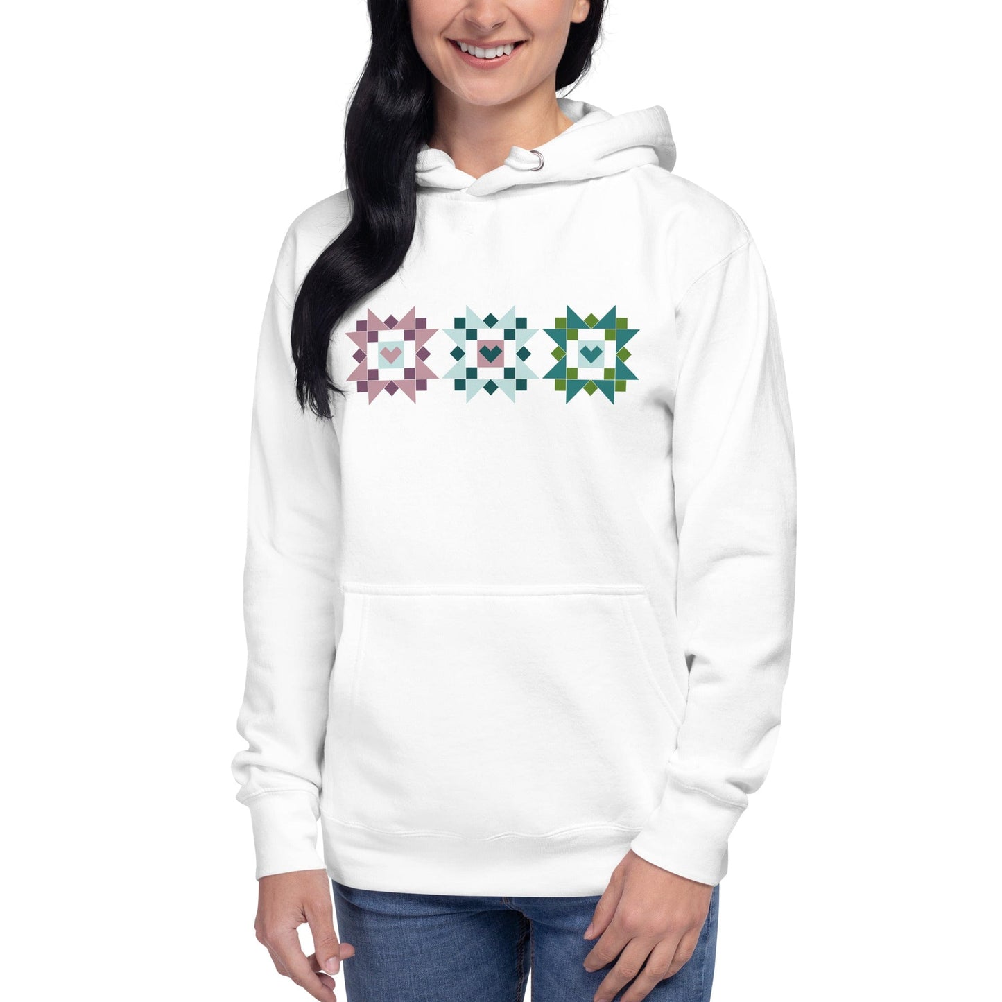 Unisex Hoodie "Quilt Blocks"