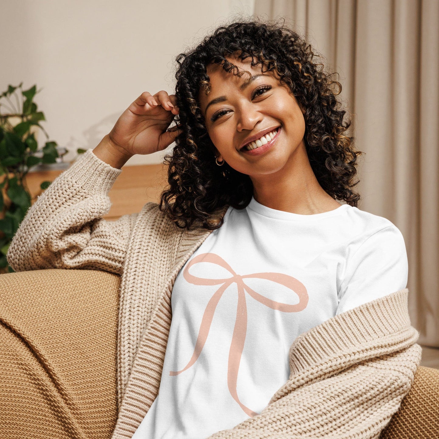 Women's Tee "Pink Bow"