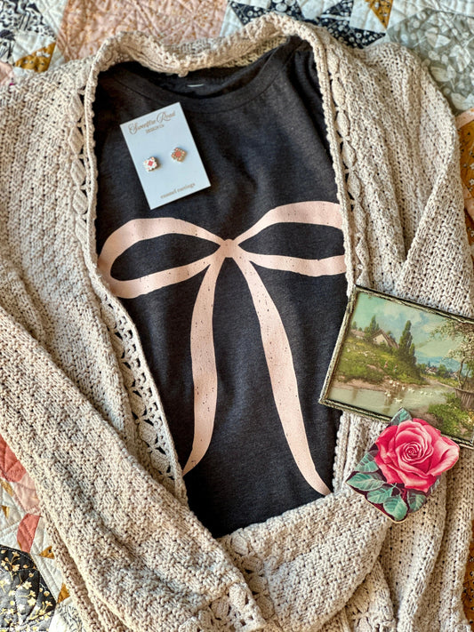 Women's Tee "Pink Bow"