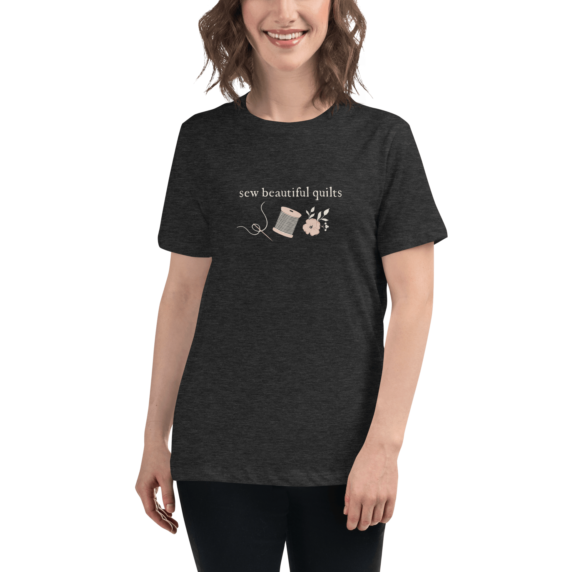 Women's Tee "Sew Beautiful Quilts"