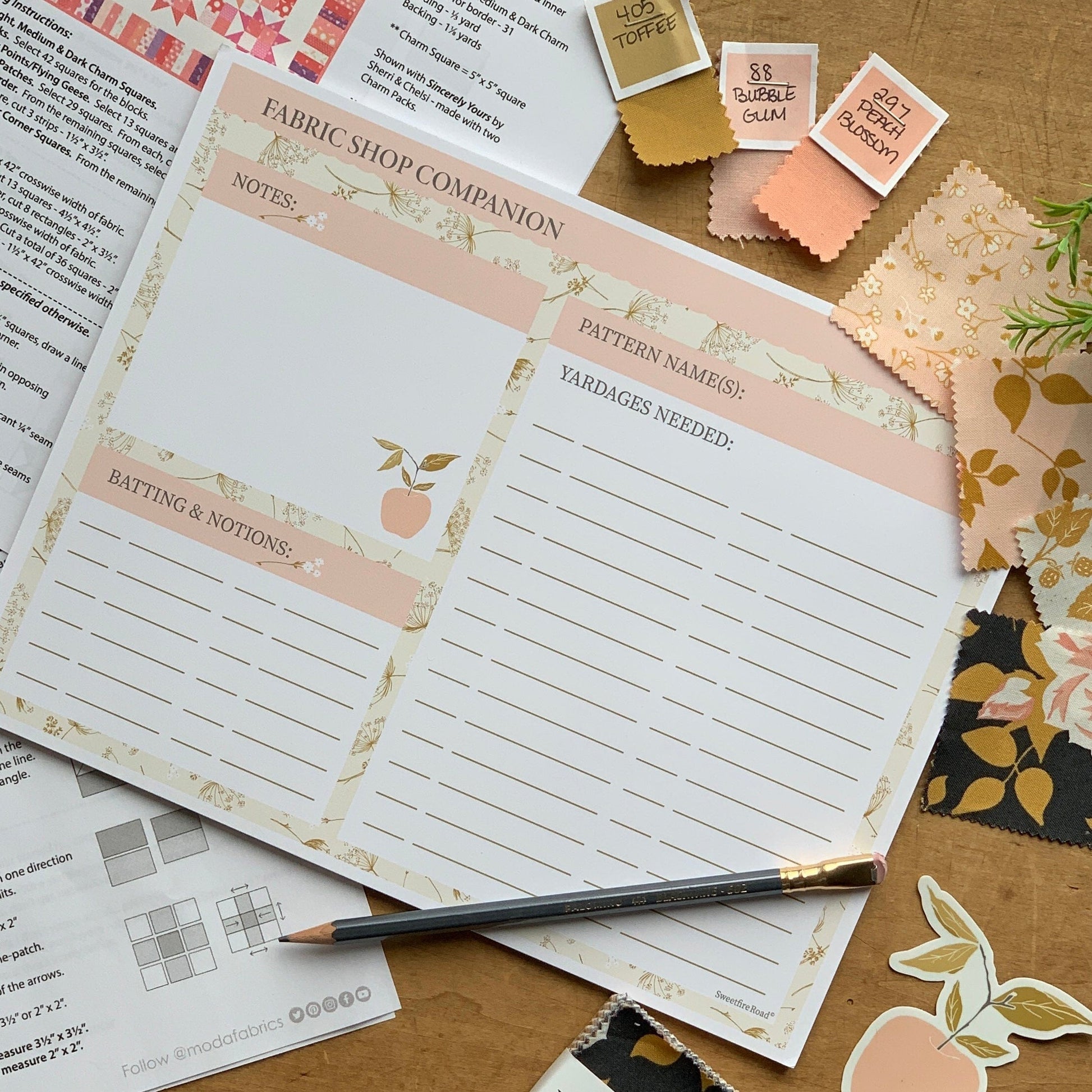 Fabric Shop Companion Notepad (In stock - order now!)