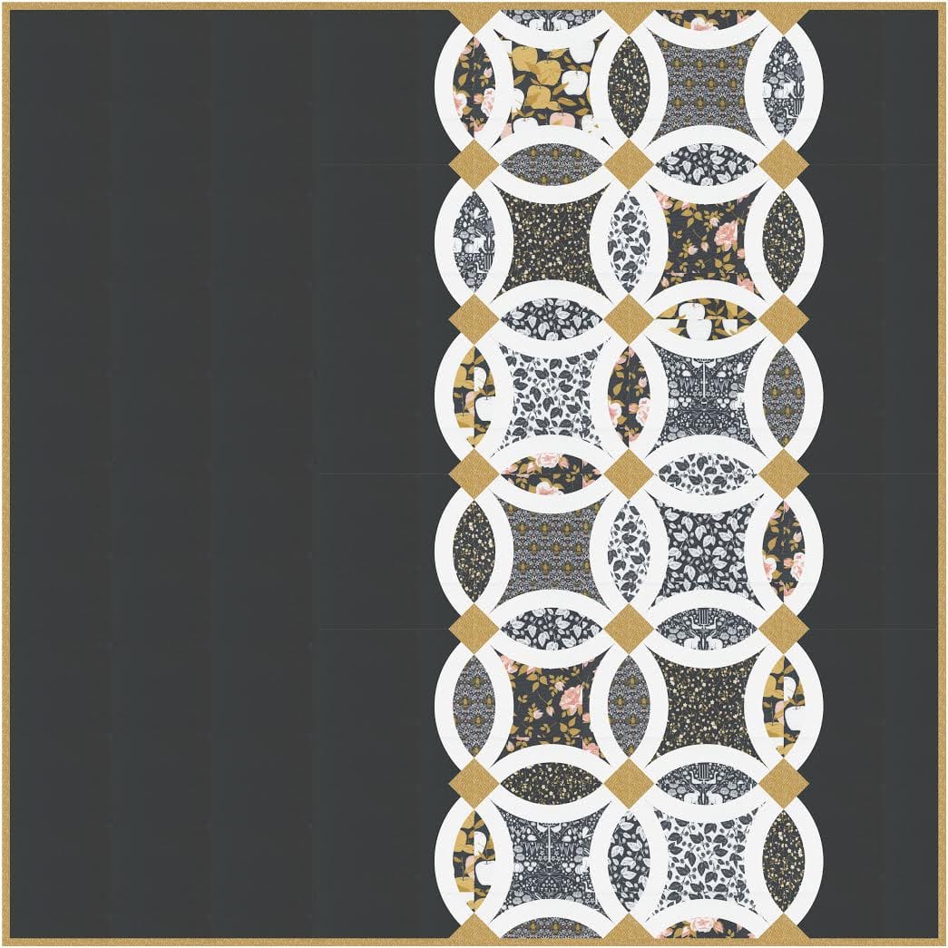 Moda Midnight in the Garden "Garden Trellis" Quilt Pattern (DIGITAL DOWNLOAD)