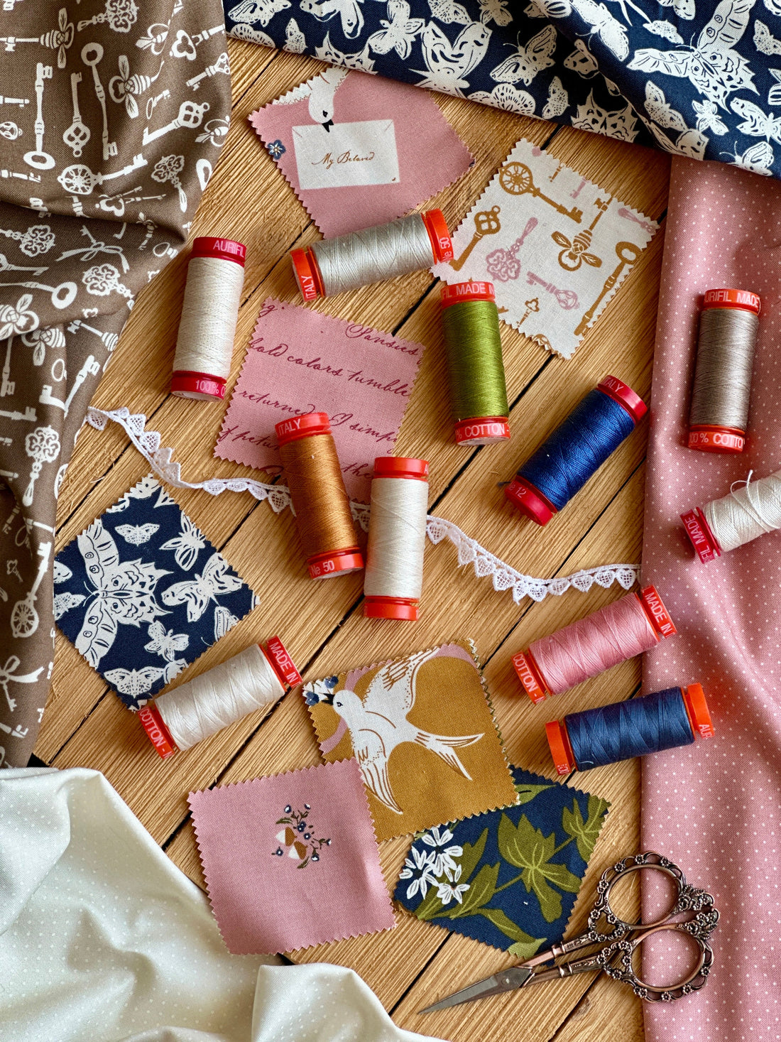 Aurifil + Sweetfire Road... A new thread collection is here!