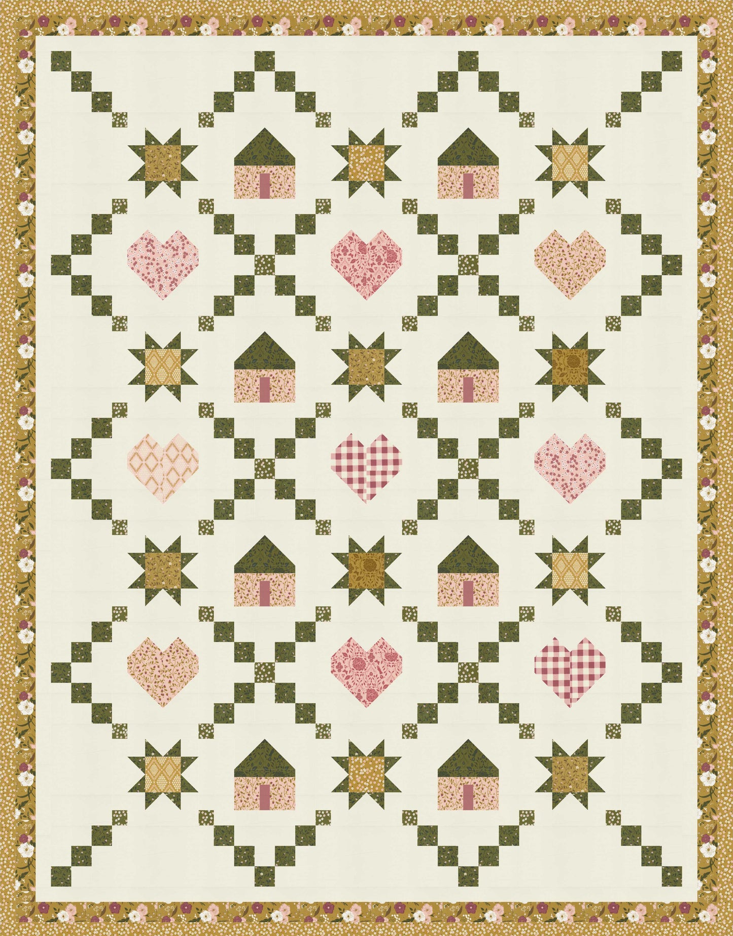 NEW! Evermore "Cottage Home" Quilt Pattern (Downloadable PDF)