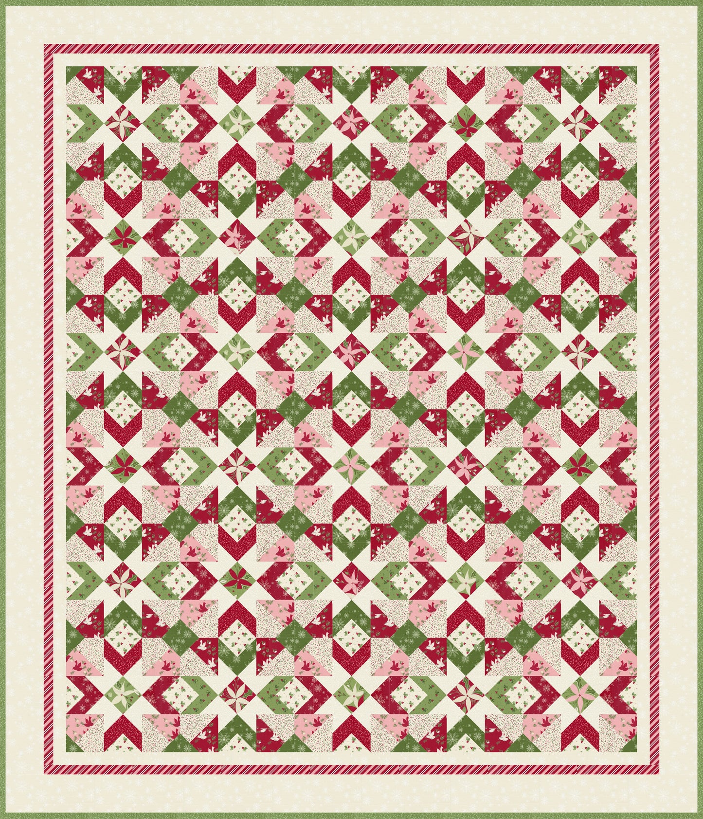 Once Upon a Christmas "Holly Garland" Quilt Pattern (Downloadable PDF)