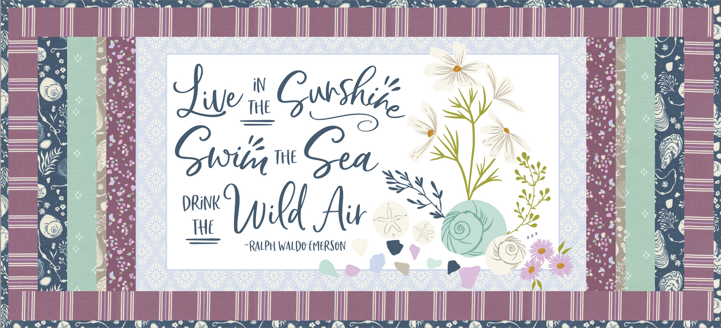 Coastal Beach Walk Quilt + Pillow Pattern (PRINTED) *PREORDER*