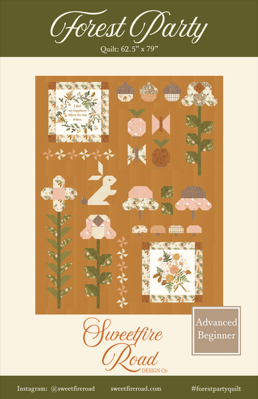 Moda Frivolity - Forest Party Quilt Printed Pattern *PREORDER*