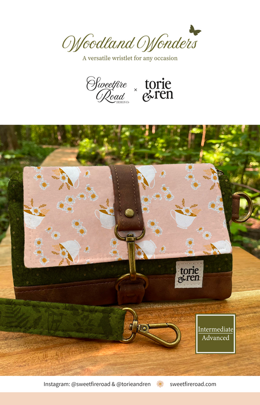 Moda Frivolity - Woodland Wonder Wristlet Printed Pattern *PREORDER*