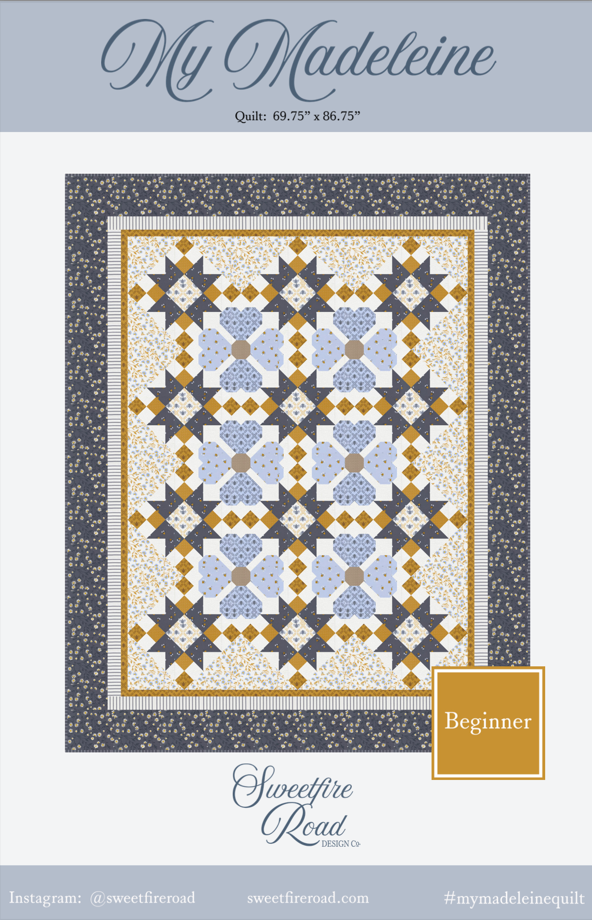 Moda Sun-Drenched - My Madeleine Quilt Printed Pattern *PREORDER*