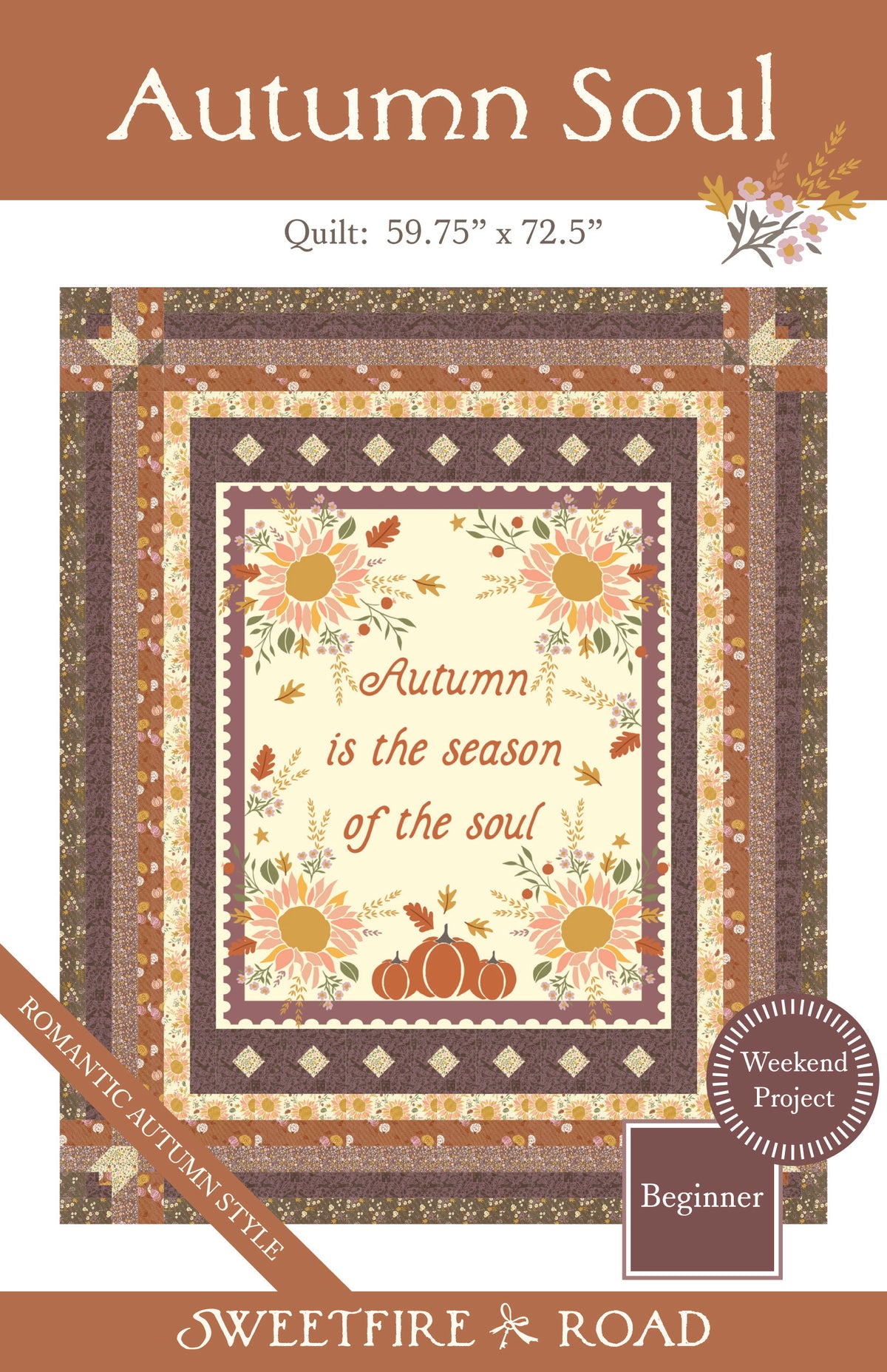 "Autumn Soul" Quilt Pattern - Downloadable PDF - PREORDER/JUNE 2027 SHIP