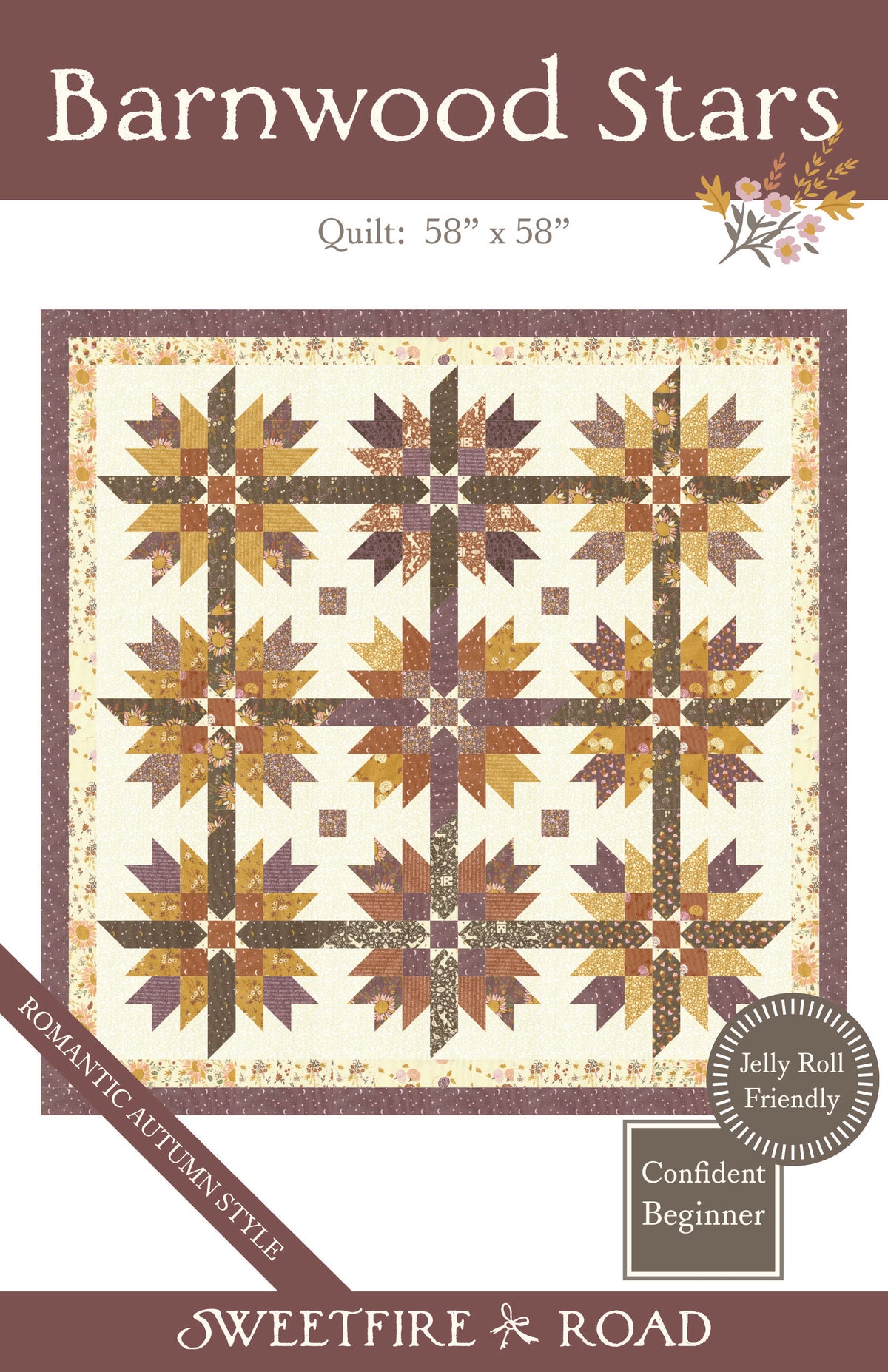 "Barnwood Stars" Quilt Pattern - Downloadable PDF - PREORDER/JUNE 2027 SHIP