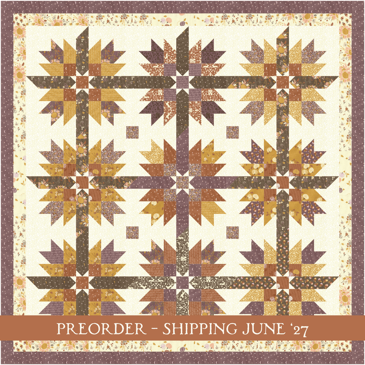 "Barnwood Stars" Quilt Pattern - Downloadable PDF - PREORDER/JUNE 2027 SHIP