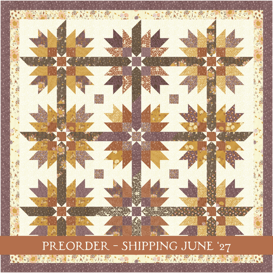 "Barnwood Stars" Quilt Pattern - Downloadable PDF - PREORDER/JUNE 2027 SHIP