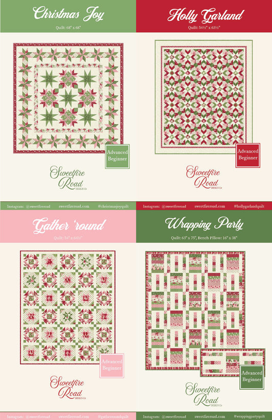 BUNDLE!  Once Upon a Christmas Quilt Patterns (Downloadable PDF)