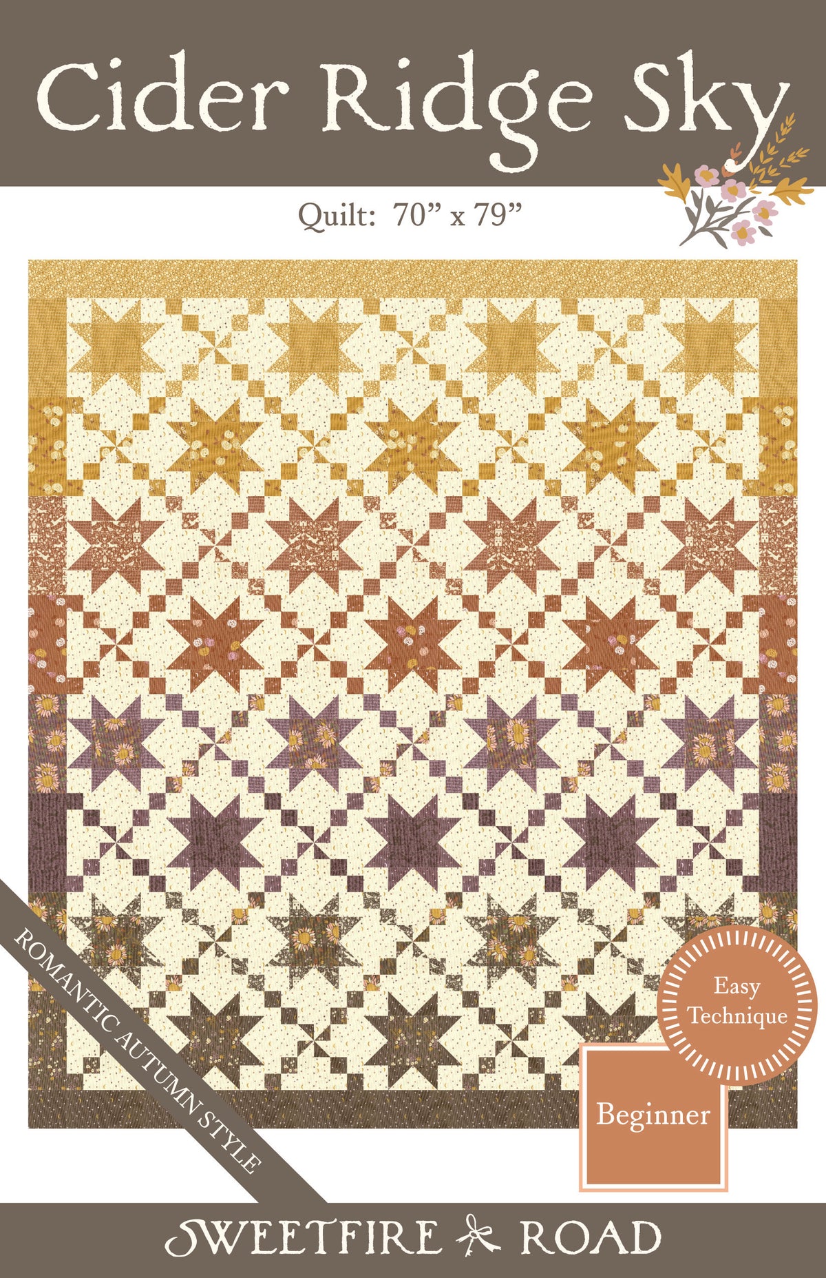 "Cider Ridge Sky" Quilt Pattern - Downloadable PDF - PREORDER/JUNE 2027 SHIP