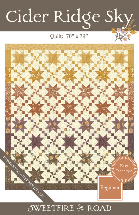 "Cider Ridge Sky" Quilt Pattern - Downloadable PDF - PREORDER/JUNE 2027 SHIP