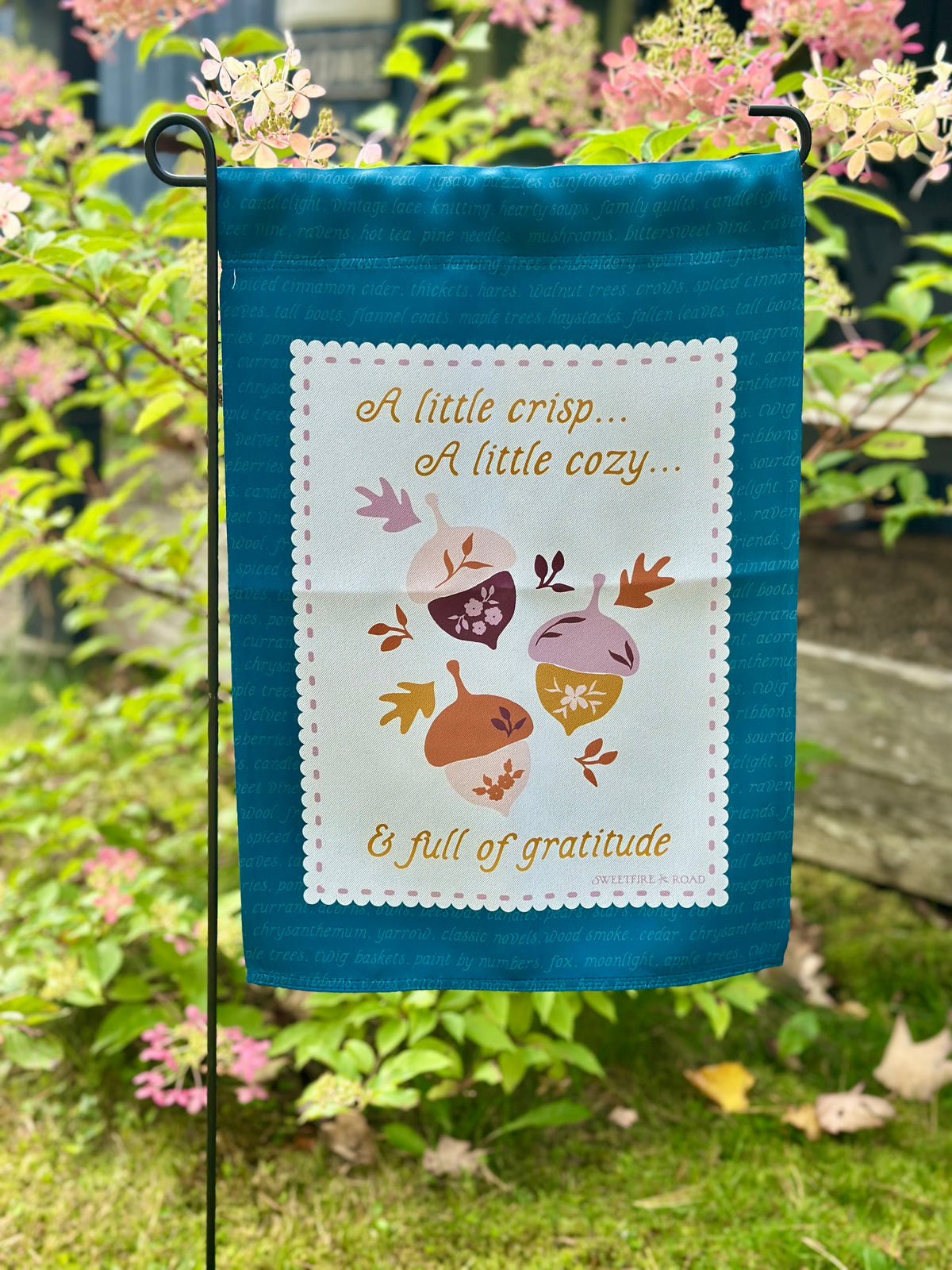 garden flag "A Little Cozy" Garden flag