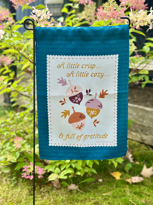 garden flag "A Little Cozy" Garden flag