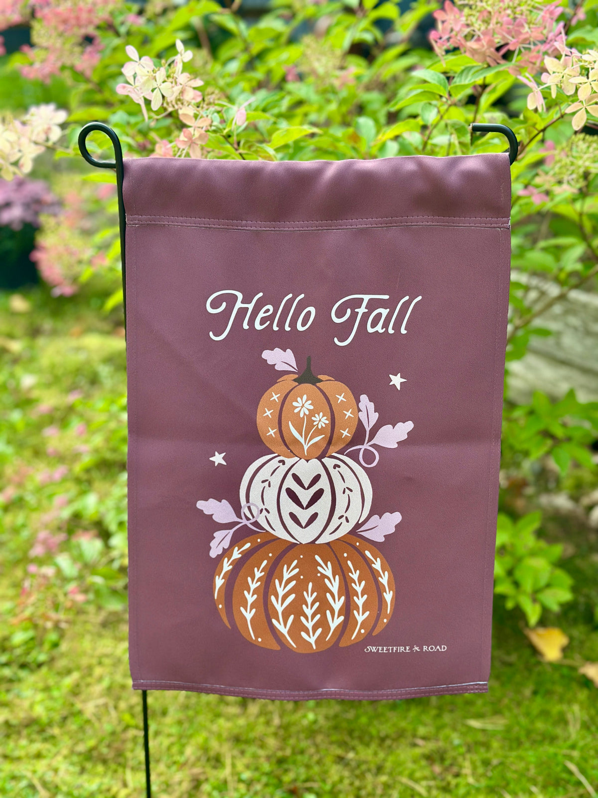 garden flag "Hello Fall" Garden flag