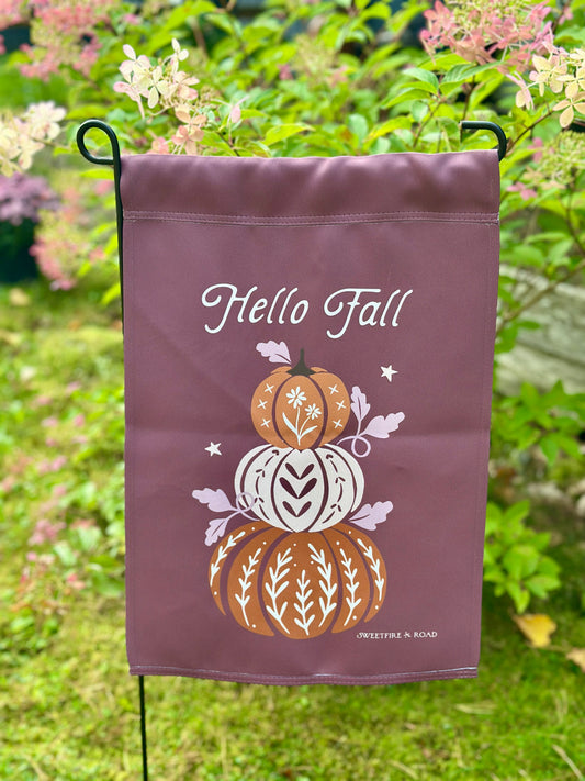 garden flag "Hello Fall" Garden flag