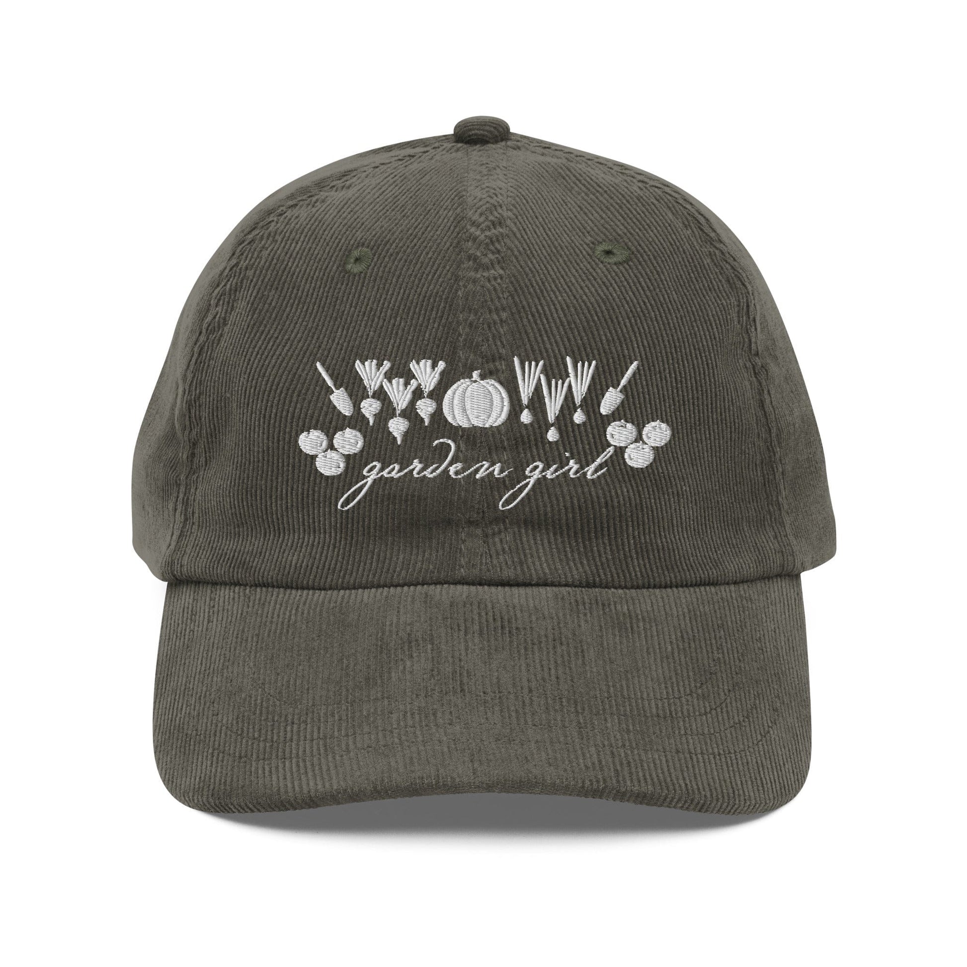"Garden girl" Vintage corduroy cap