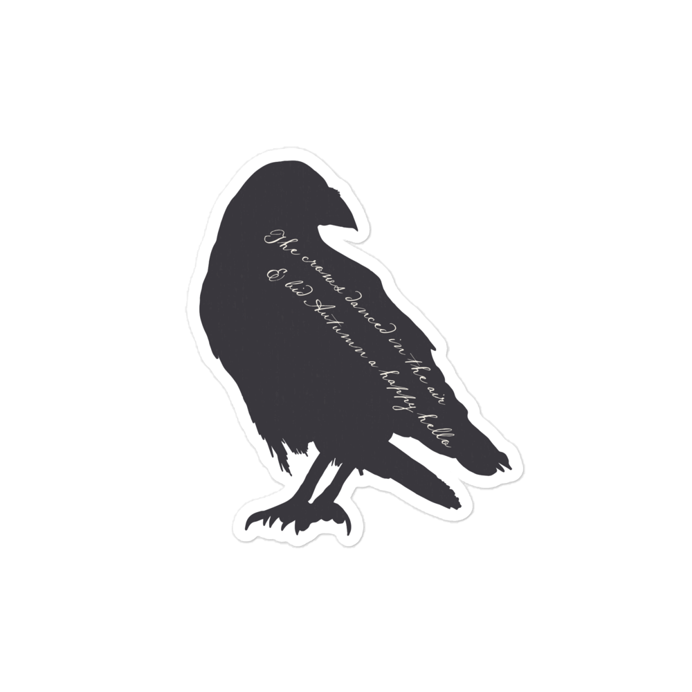 Autumn Crow Sticker