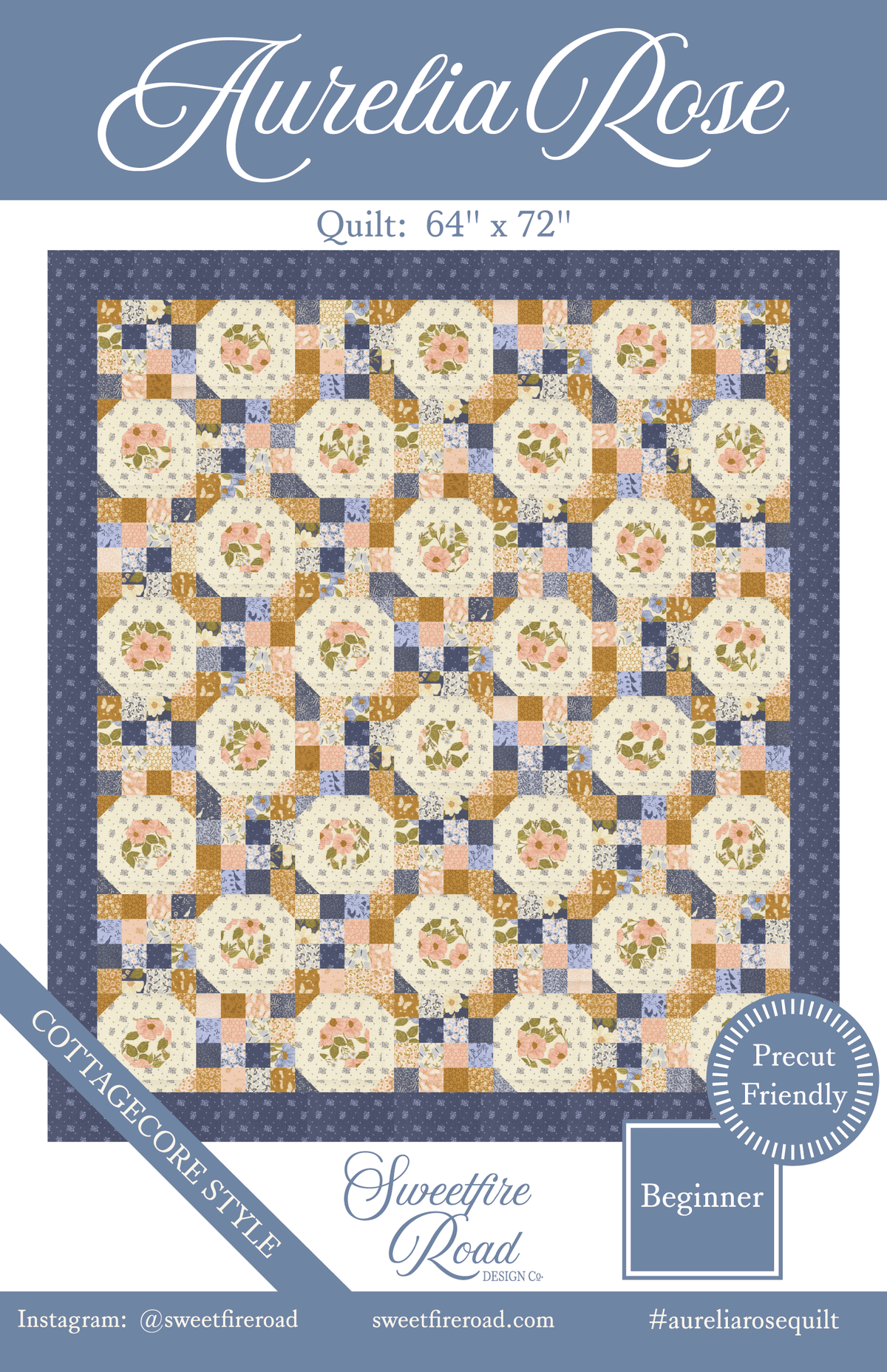 Moda "Aurelia Rose" Quilt Pattern - Downloadable PDF