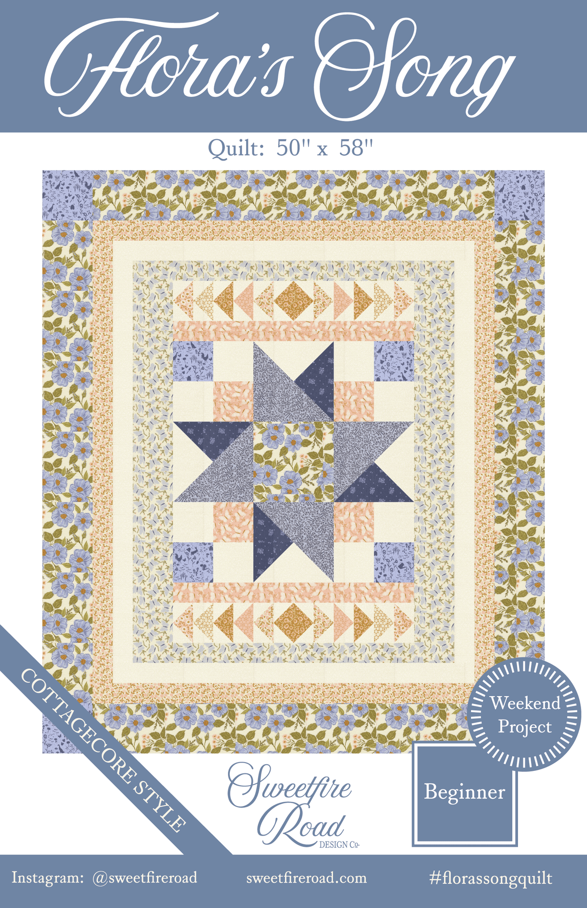Moda "Flora's Song" Quilt Pattern - Downloadable PDF