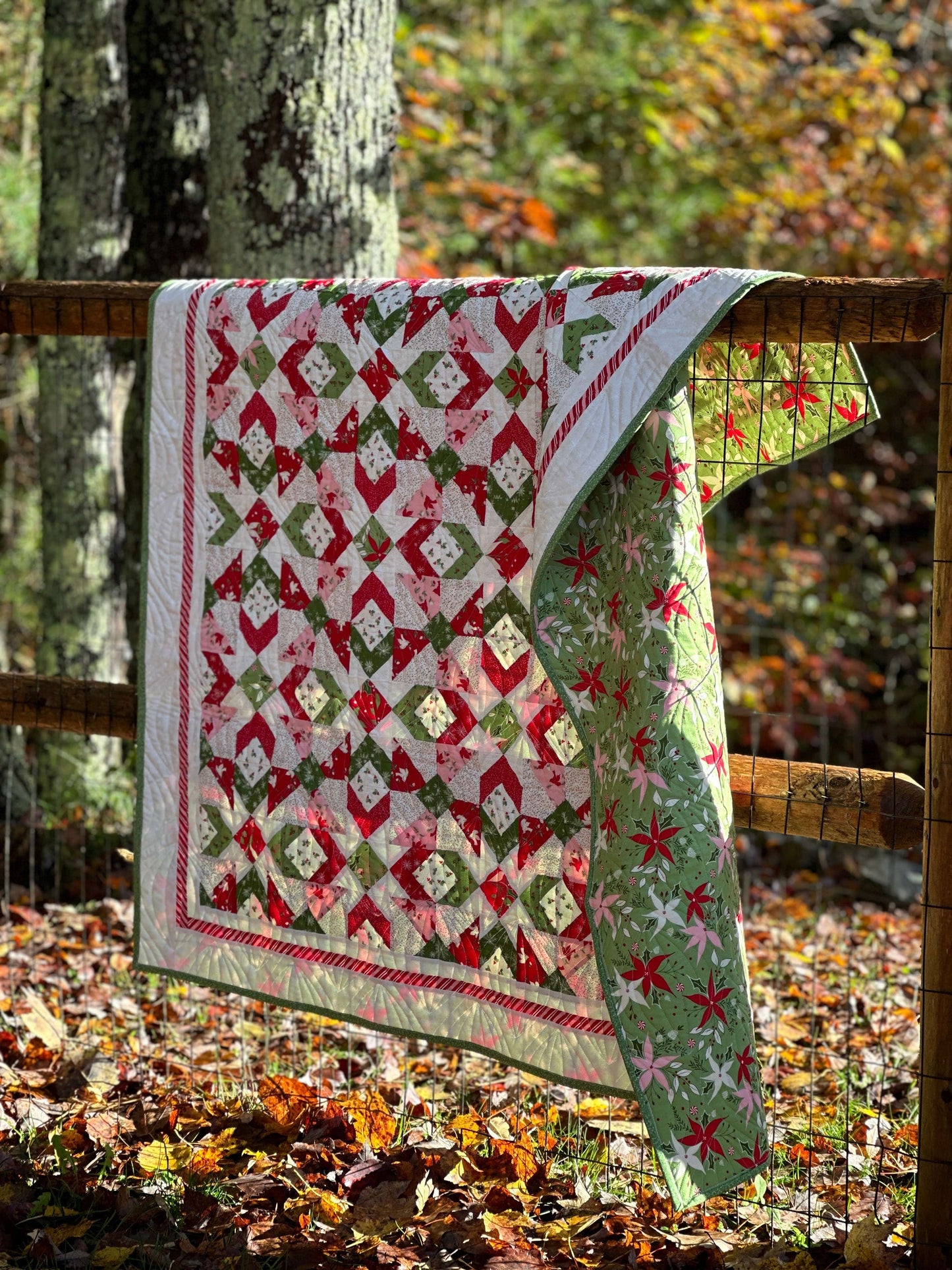 Moda Once Upon a Christmas "Holly Garland" Quilt Pattern (DIGITAL DOWNLOAD)