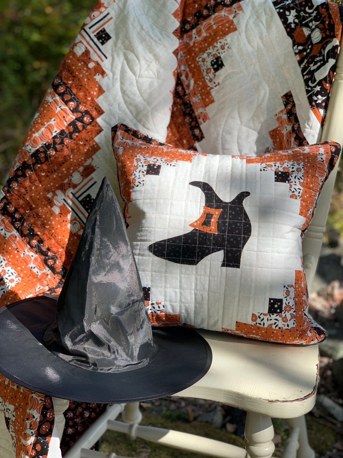 Moda Spellbound "Witchy Delight" Quilt + Pillow Pattern (DIGITAL DOWNLOAD)