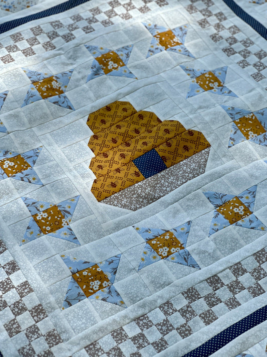 Moda Sun-Drenched "Honeybee Haven" Quilt Pattern (DIGITAL DOWNLOAD)